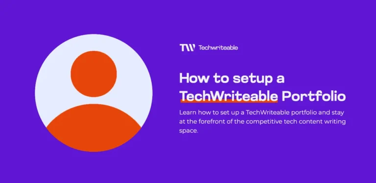 How to Set up a TechWriteable Portfolio