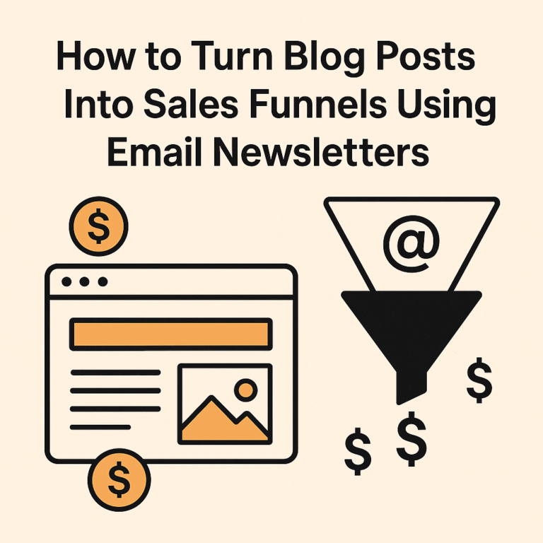 How to Turn Blog Posts Into Sales Funnels Using Email Newsletters